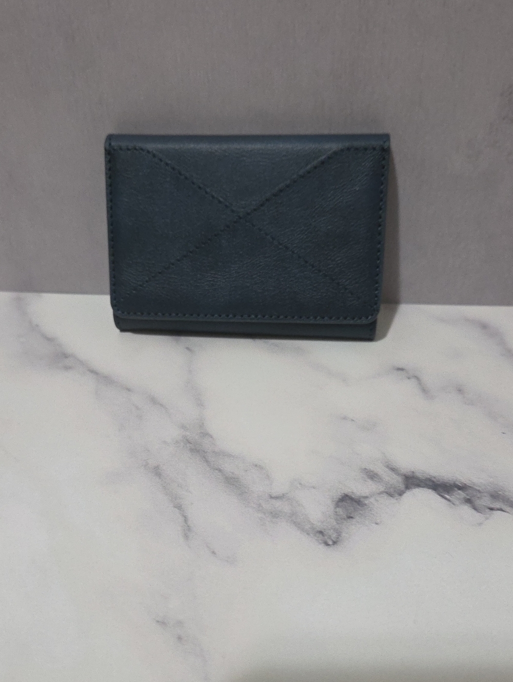 TriFold Magnetic Wallet with Phone Stand Genuine Leather Card Holder
